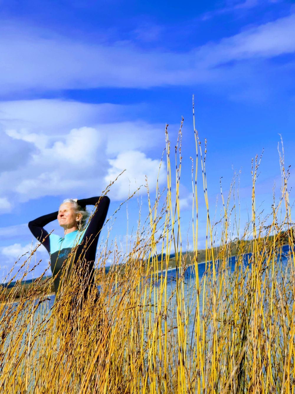 Mirjam at the coast